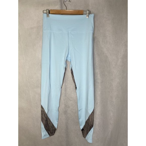 soulgani women's athletic leggings Light Blue Gray Size Medium M - Picture 3 of 12
